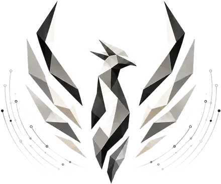REI's mark: a faceted phoenix
